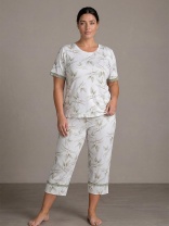 Пижама женская "Leaves Plus Size"