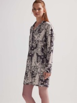 Халат женский "Anthracite Flower Viscose" Халат женский "Anthracite Flower Viscose"
